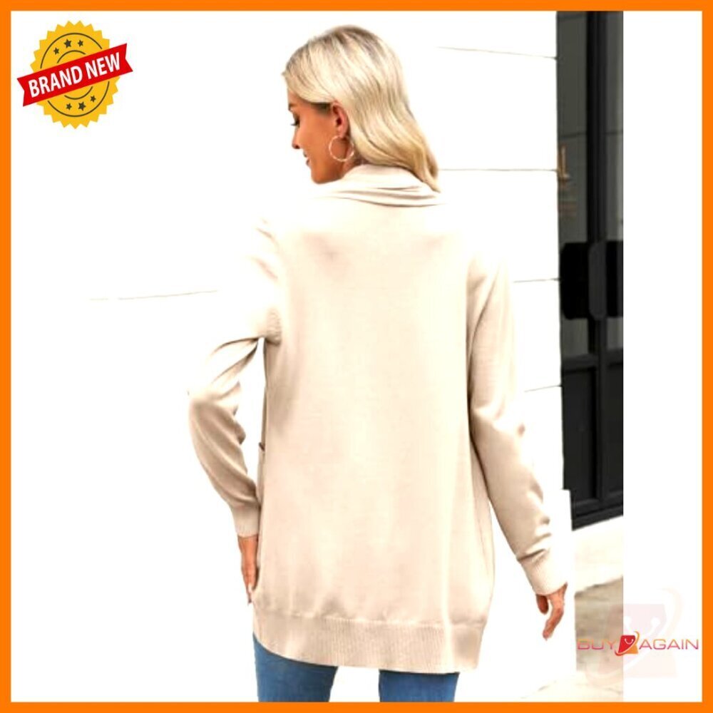 Long Cardigan Sweater Lightweight Open Front Duster Knit Fashion Trendy - Picture 3 of 6